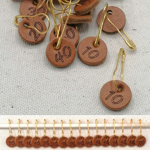 Anneaux marqueurs tricots (lot de 16)