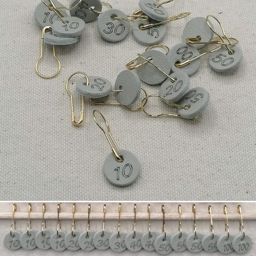 Anneaux marqueurs tricots (lot de 16)