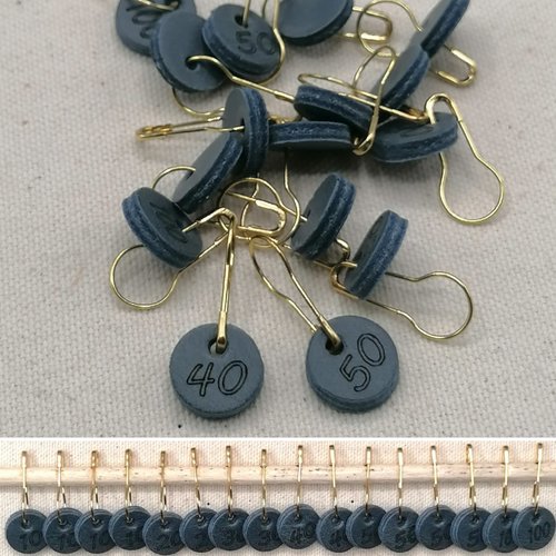 Anneaux marqueurs tricots (lot de 16)