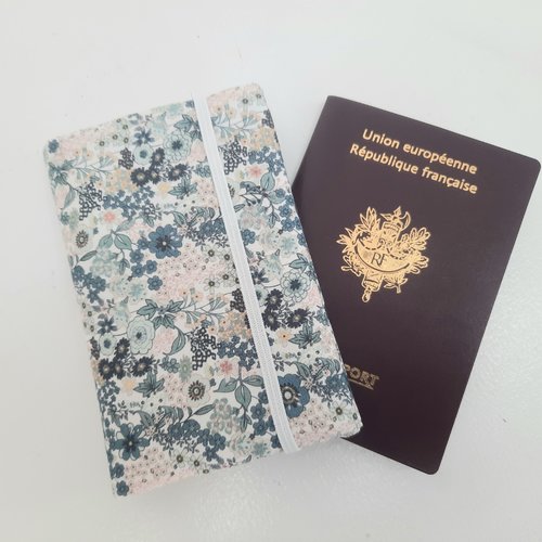 Etui passeport fleurs