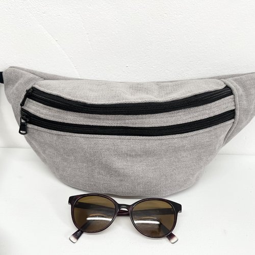 Banane tissu gris