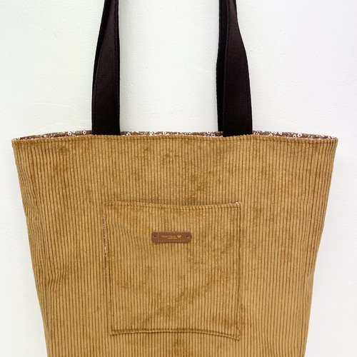 Tote bag velours