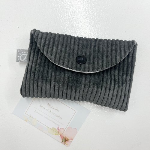 Porte cartes velours