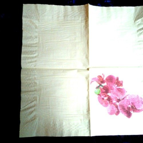 Serviette papier "orchidée"