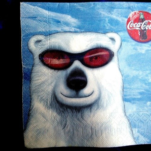 Serviette papier "coca cola" 