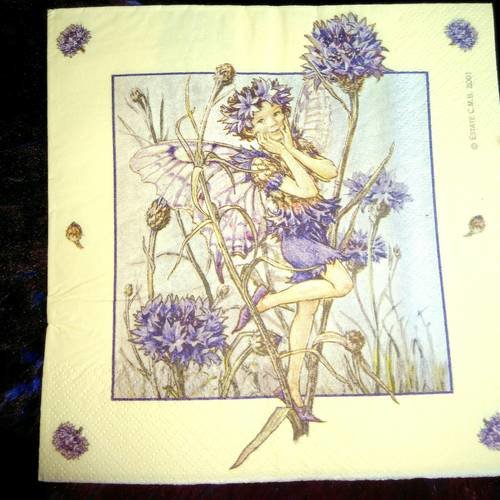 Serviette papier  "fée" 