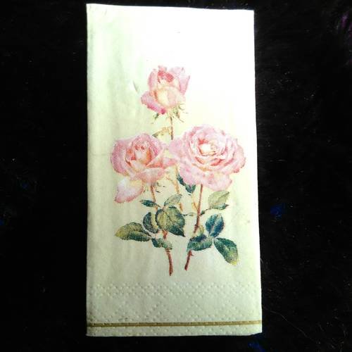Mouchoir en papier  "rose" 
