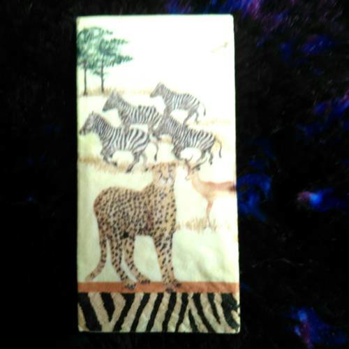 Mouchoir en papier "animaux d'afrique" 