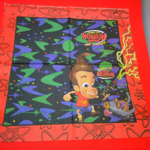 Serviette papier/napkin: enfant  "jimmy neutron" 