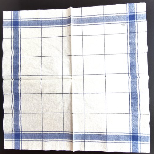 Serviette papier/napkin  "torchon vintage"