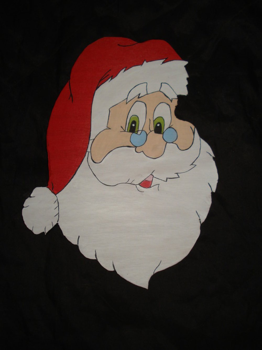 Tete De Pere Noel Fait A La Main Un Grand Marche