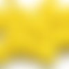 Perles gouttes verre tchèque 6x9mm jaune opaque x30