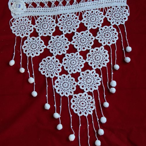 Rideau brise-bise  crochet dentelle style ouessant
