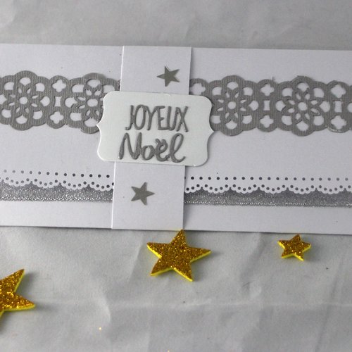 Pochette noël, porte billet,  pochette cadeau, noël, cadeau