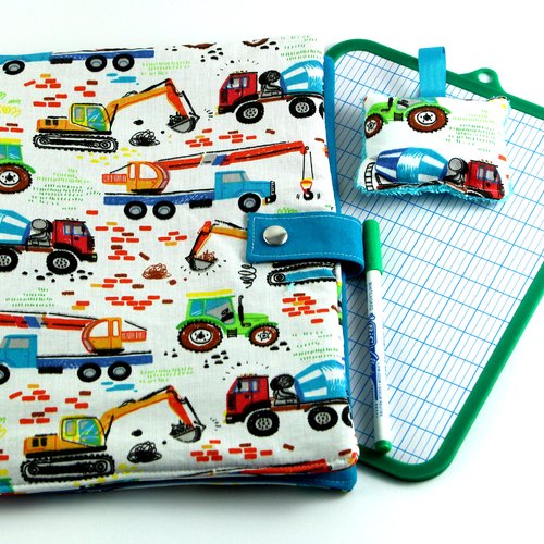 Malette ardoise, pochette écolier, pochette ardoise, écolier, feutres effaçables, écritures sur tableau