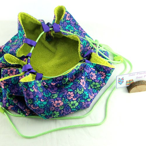 Sac piscine, sac pieds secs, baluchon pieds secs, piscine, baluchon