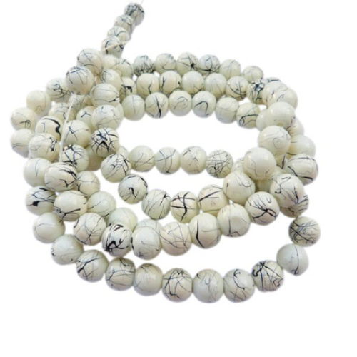 perle vintage lot de 15 grosse perle artisanale ronde plate en verre verte 30 mm
