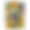 1 feuille chromos image relief collage découpage fruits 7311