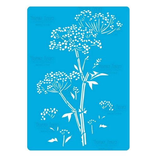 Pochoir plastique souple réutilisable fabrika décoru  tige de fleur 190