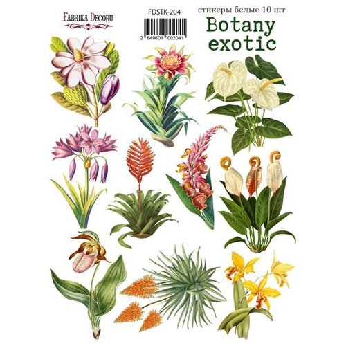 Stickers fantaisies couleur fabrika décoru botany exotic 204