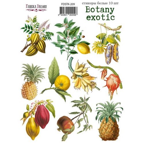 Stickers fantaisies couleur fabrika décoru botany exotic 209