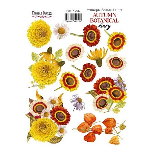 Stickers fantaisies couleur fabrika décoru autumn botanical diary 226