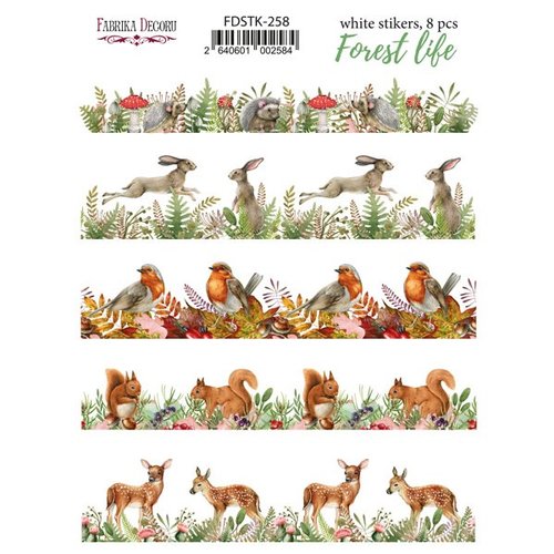 Stickers fantaisies couleur fabrika décoru forest life 258