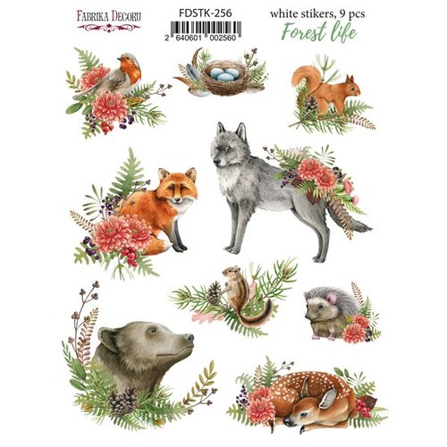 Stickers fantaisies couleur fabrika décoru forest life 256