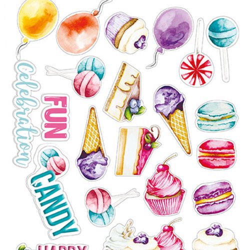 Stickers fantaisies couleur fabrika décoru candy shop 018