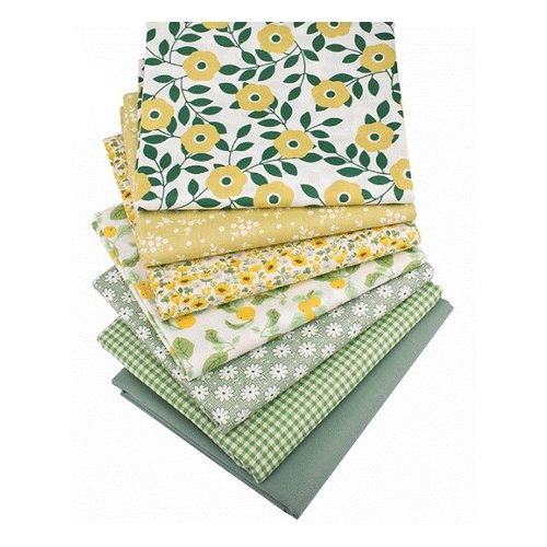 7 coupons tissu assortis patchwork coton couture 20 x 25 cm fleuri cd 230