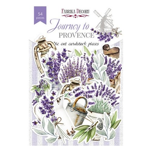 Die cuts motifs découpés scrapbooking fabrika décoru 54 pièces journee to provence