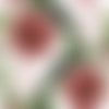 2 serviettes en papier 33 x 33 cm découpage collage fleur dalhia rouge fl 135 ec