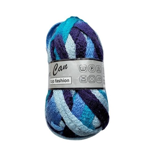 1 pelote de laine à écharpe lammy cancan bleu 608