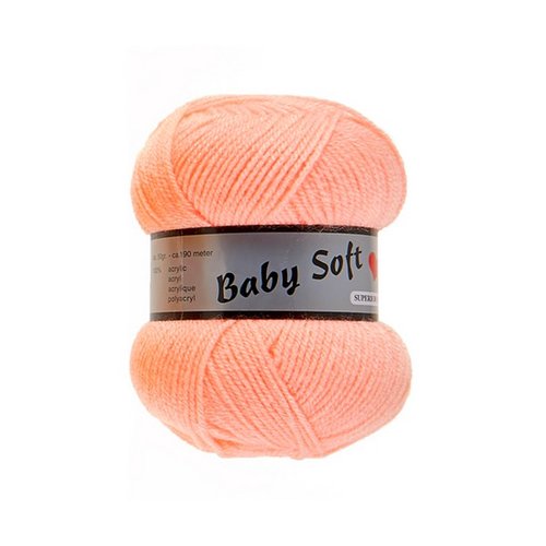 1 pelote de laine acrylique 50 g lammy baby soft orange 214