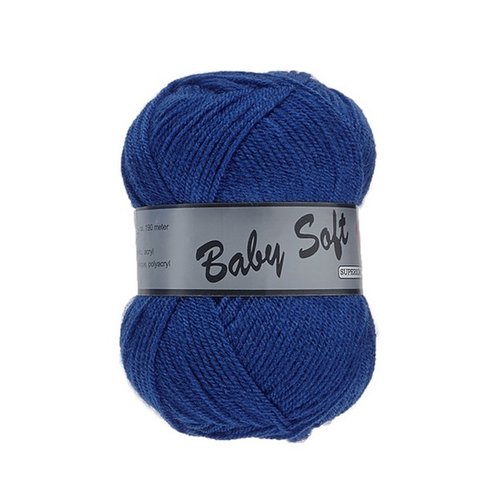 1 pelote de laine acrylique 50 g lammy baby soft bleu 039