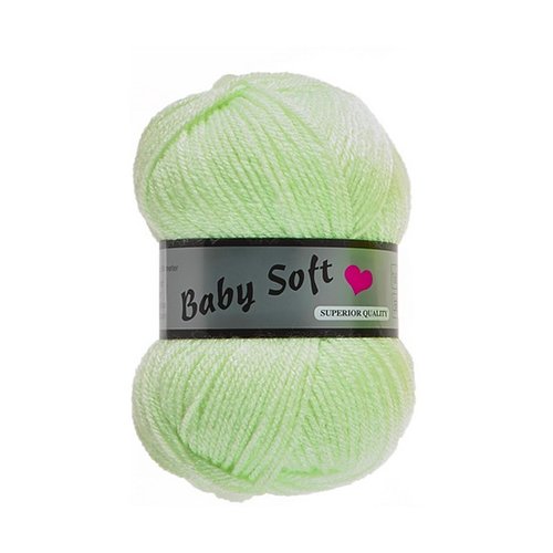 1 pelote de laine acrylique 50 g lammy baby soft vert 037