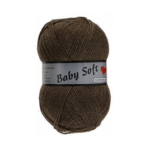 1 pelote de laine acrylique 50 g lammy baby soft marron 018
