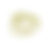 Fil de 47 perles ronde naturelle 8 mm oeil de chat jaune f002288
