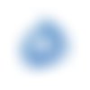 Fil de 63 perles ronde naturelle 6 mm oeil de chat bleu f09072