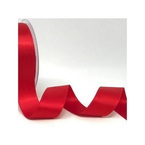 2 m de ruban satin double face 1.5 cm couture scrapbooking décoration rouge