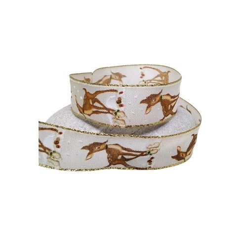 1 m de ruban galon fantaisie 2.5 cm couture scrapbooking bambi