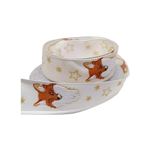 1 m de ruban galon fantaisie 2.5 cm couture scrapbooking renard