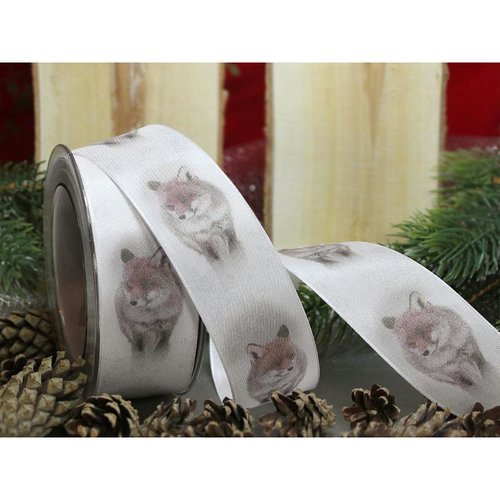 1 m de ruban galon fantaisie 4 cm couture scrapbooking loup