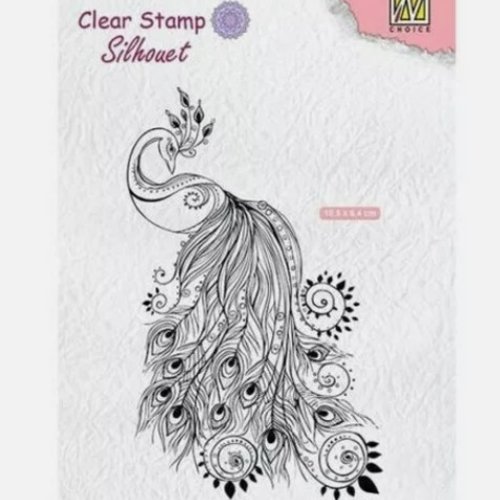 Tampon transparent clear stamp scrapbooking nellie s choice paon 044