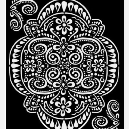 Pochoir plastique souple réutilisable mix media 20 x 25 cm stamperia lace 073
