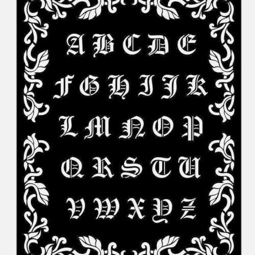 Pochoir plastique souple réutilisable mix media 20 x 25 cm stamperia alphabet 07