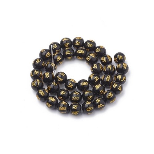 10 perles céramique porcelaine rondes fabrication bijoux 8 mm bouddhisme