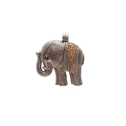1 breloque charm argentées fabrication bijoux elephant strass jaune