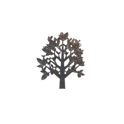 1 breloque charm argentées fabrication bijoux arbre