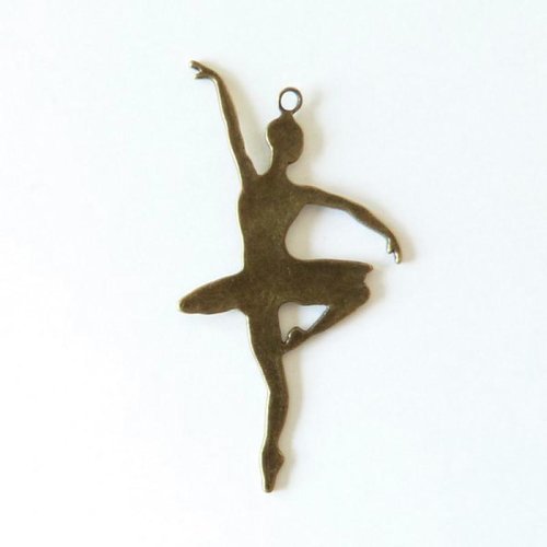 1 breloque charm bronze fabrication bijoux danseuse